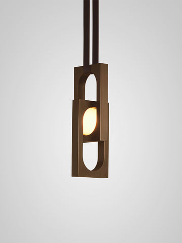 MYTHOS Duo Pendant with leather strap
