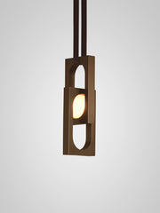 MYTHOS Duo Pendant with leather strap