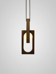 MYTHOS Duo Pendant with leather strap
