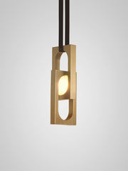 MYTHOS Duo Pendant with leather strap