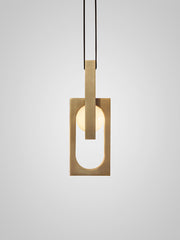 MYTHOS Duo Pendant with leather strap