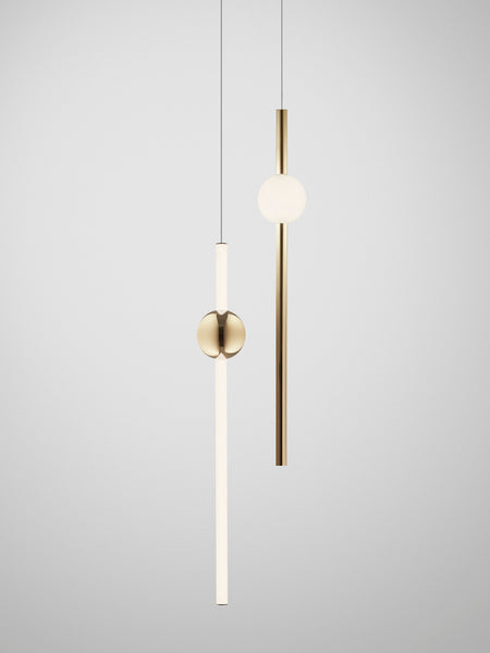 【Lee Broom　ーORION GLOBE PENDANTー】 OrionGoldMixPairVertical_grand